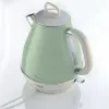 Czajnik elektryczny Ariete 2869 Vintage, stal nierdzewna, 1,7 l, automatyczne wyłączanie, 2000 W, do wody, herbaty i napojów ziołowych, pastelowy zielony