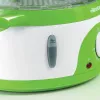 Ariete 911 Healthy Steam - Parowar elektryczny - 3 kosze - Pojemnik na ryż - Timer 60' - 800 Watt - 9 litrów - Biały i zielony