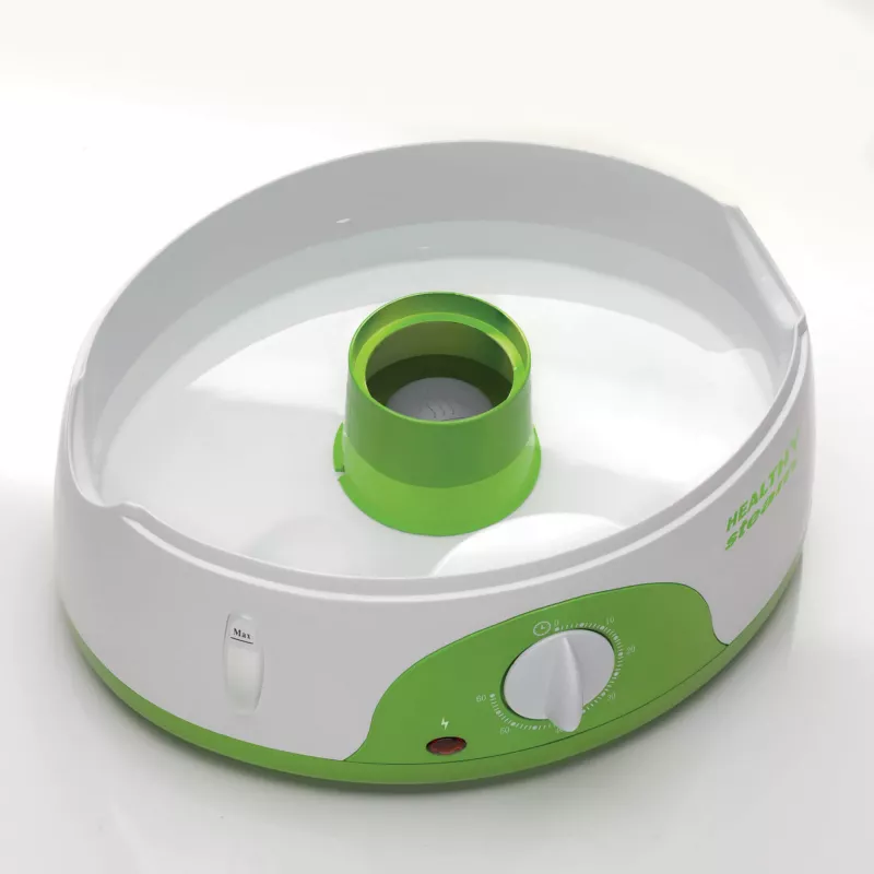 Ariete 911 Healthy Steam - Parowar elektryczny - 3 kosze - Pojemnik na ryż - Timer 60' - 800 Watt - 9 litrów - Biały i zielony