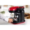 Ekspres do kawy Ariete 1318 Moderna ze zintegrowanym młynkiem, do ziaren i kawy mielonej, spieniacz mleka, dysza do cappuccino, 1 i 2 filiżanki, 1080 W, 800 ml, czerwony