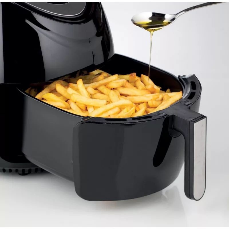 Ariete 4618 Airy Fryer XXL - Frytkownica powietrzna - Usmaż 2,5 kg frytek - 7 litrów - Gotowanie bez oleju i tłuszczu - 1800 W - czarny