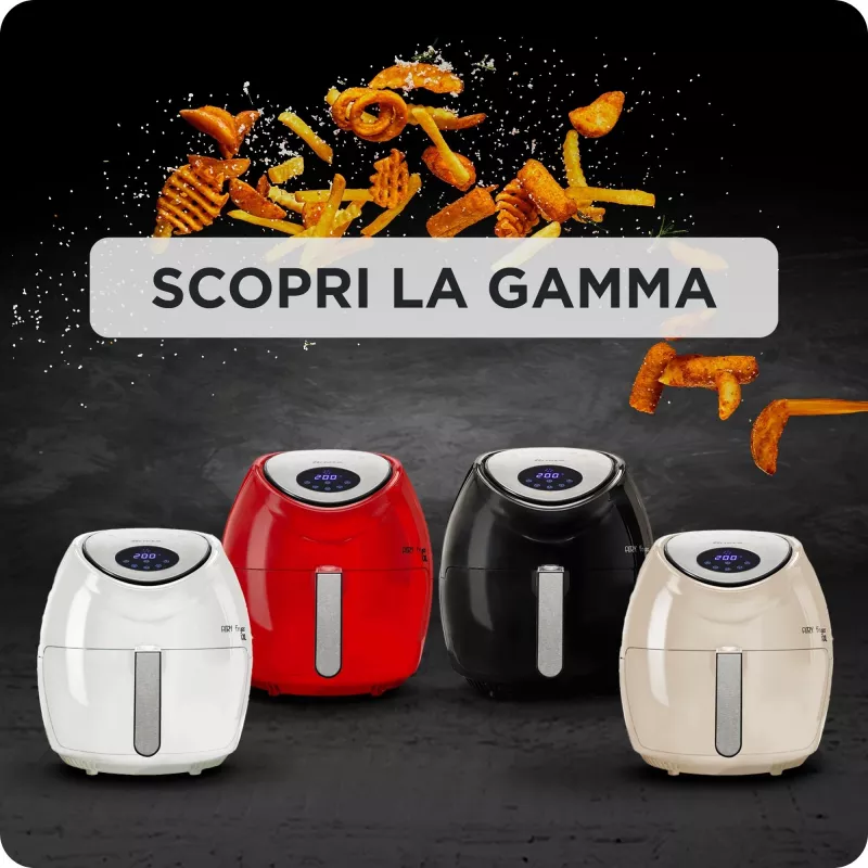 Ariete 4618 Airy Fryer XXL - Frytkownica powietrzna - Usmaż 2,5 kg frytek - 7 litrów - Gotowanie bez oleju i tłuszczu - 1800 W - czarny