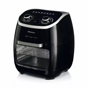 Ariete 4619 Airy Fryer Oven - Frytownica powietrzna i piekarnik elektryczny z rożnem - Obrotowy kosz - Suszarka do żywności - 2000 W - 11 litrów - Stal
