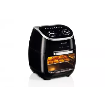 Ariete 4619 Airy Fryer Oven - Frytownica powietrzna i piekarnik elektryczny z rożnem - Obrotowy kosz - Suszarka do żywności - 2000 W - 11 litrów - Stal
