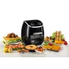 Ariete 4619 Airy Fryer Oven - Frytownica powietrzna i piekarnik elektryczny z rożnem - Obrotowy kosz - Suszarka do żywności - 2000 W - 11 litrów - Stal