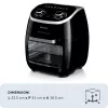 Ariete 4619 Airy Fryer Oven - Frytownica powietrzna i piekarnik elektryczny z rożnem - Obrotowy kosz - Suszarka do żywności - 2000 W - 11 litrów - Stal