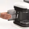 Ariete 1318 Moderna Ekspres do kawy z wbudowanym młynkiem, do ziaren i kawy mielonej, spieniacz do mleka do cappuccino, filtr na 1 i 2 filiżanki, 1080 W, 800 ml, biały