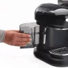 Ariete 1318 Moderna Espresso Machine z Integrated Coffee Grinder, For Coffee Beans and Ground Coffee, Milk Frothing Cappuccino Maker, 1 and 2 Cup Filter, 1080 W, 800 cc, Czarny