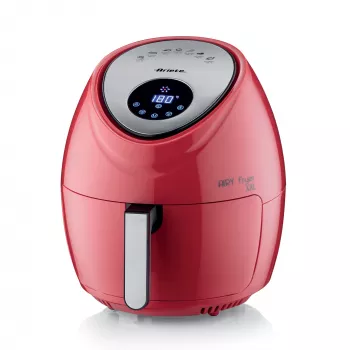 Ariete 4618 Airy Fryer XXL - Frytkownica powietrzna - Smaży 2,5 kg frytek - 7 litrów - Gotowanie bez oleju i tłuszczu - 1800 W - Czerwony
