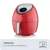 Ariete 4618 Airy Fryer XXL - Frytkownica powietrzna - Smaży 2,5 kg frytek - 7 litrów - Gotowanie bez oleju i tłuszczu - 1800 W - Czerwony