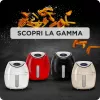 Ariete 4618 Airy Fryer XXL - Frytkownica powietrzna - Smaży 2,5 kg frytek - 7 litrów - Gotowanie bez oleju i tłuszczu - 1800 W - Czerwony