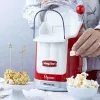 Ariete 2958 Maszyna do popcornu Party Time, maszyna do popcornu z dźwignią, 1100 W, pojemność 600 g, gotowanie gorącym powietrzem bez tłuszczu, czerwony