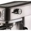 Ariete 1381 Ekspres do kawy z manometrem, kompatybilny z kawą mieloną i saszetkami ESE, 1300 W, pojemność 1,1 l, ciśnienie 15 barów, filtr na ½ filiżanki, spieniacz do cappuccino, srebrny