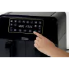 Ariete 4623 Airy Fryer Dual, Frytkownica beztłuszczowa z podwójnym koszem, 1700 W, pojemność 8 l, 3 funkcje gotowania, Cyfrowy panel dotykowy LED, 8 programów automatycznych, Zegar, 2 kosze, Czarny