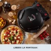 Ariete 917 Piec do pizzy - Pizza w 4 minuty - Kamienna płyta szamotowa z powłoką nieprzywierającą - Maksymalna temperatura 400 ° - 1200 W - Wyłącznik czasowy 30' - Czarny