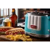Ariete 206 Hot dog Maker Party Time, 650W, Niebieski, Hot dog toaster, Jasnoniebieski, 2 szt., 650 W, 160 mm, 270 mm