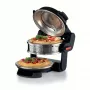 Ariete 927 Pizzeria, podwójny piec do pizzy, 2 pizze w 4 minuty, 2300 W, 2 kamienie szamotowe, 2 termostaty, średnica 32 cm, 5 poziomów pieczenia, 2 łopatki ze stali nierdzewnej, czerwony