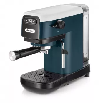 Ekspres do kawy Ariete 1399 Espresso, do kawy mielonej i saszetek ESE, 1300 W, pojemność 1,1 l, ciśnienie 15 barów, filtry na 1, 2 filiżanki i saszetki ESE, Cappuccino, Biały