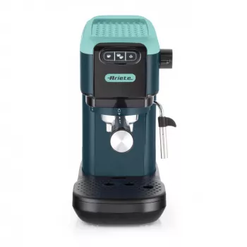 Ekspres do kawy Ariete 1399 Espresso, do kawy mielonej i saszetek ESE, 1300 W, pojemność 1,1 l, ciśnienie 15 barów, filtr na 1 i 2 filiżanki oraz saszetki ESE, Cappuccino, zielony