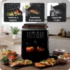 Ariete 4636 Air fryer z steam function + Grill, 1700W, Dehydrating function, 10 cooking functions, Transparent basket, Timer, Czarny