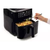 Ariete 4636 Air fryer z steam function + Grill, 1700W, Dehydrating function, 10 cooking functions, Transparent basket, Timer, Czarny