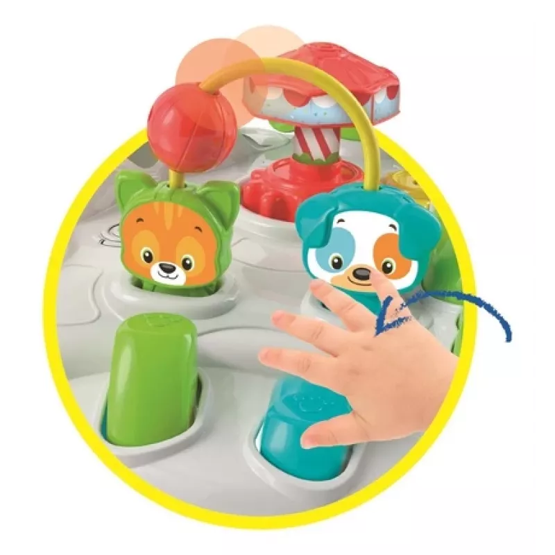 Clementoni Baby Park Stolik Edukacyjny, 1 rok(i), Dźwiękowa, Wielokolorowy