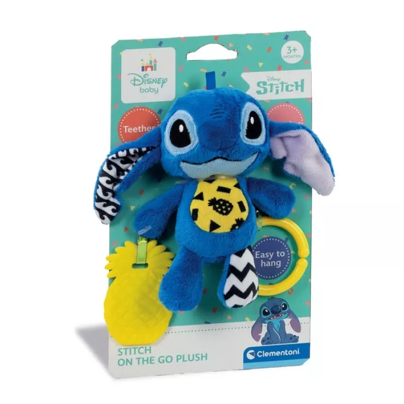 Clementoni Disney Baby Stitch Soft Rattle zabawka wisząca dla niemowląt