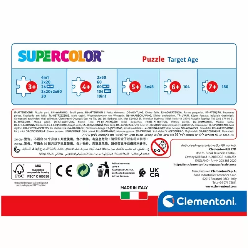 Clementoni Supercolor Gabby’s Dollhouse Puzzle 30 szt. Bajki