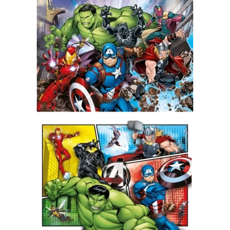 Clementoni Puzzle 2x60 elementów, Avengers (21605)