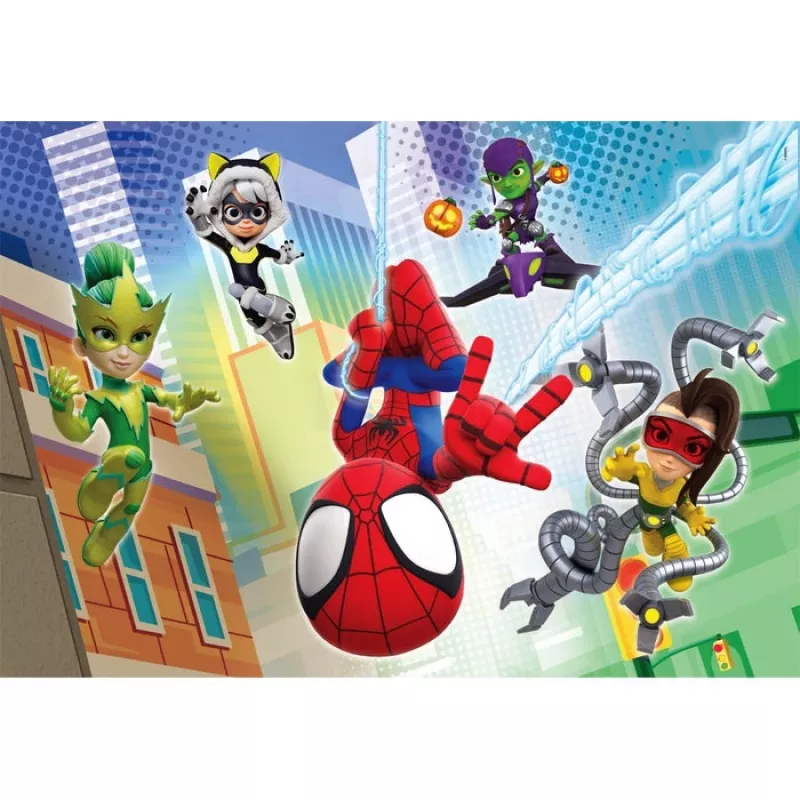 Clementoni Puzzle 2x60 elementów, Spidey i Superkumple (21625)