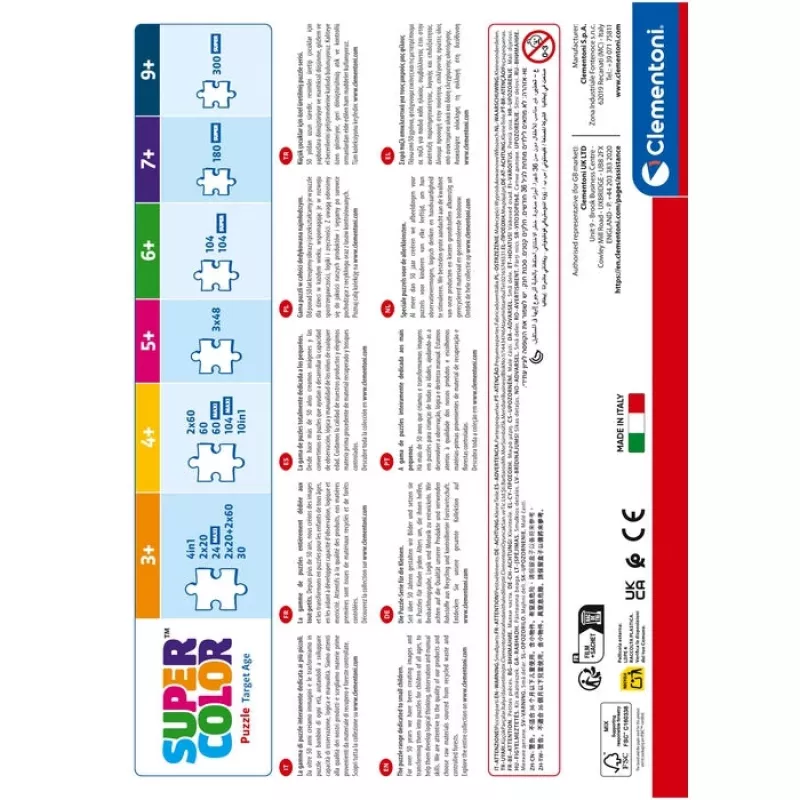 Clementoni Supercolor 21744 puzzle Puzzle 300 szt. Kreskówki