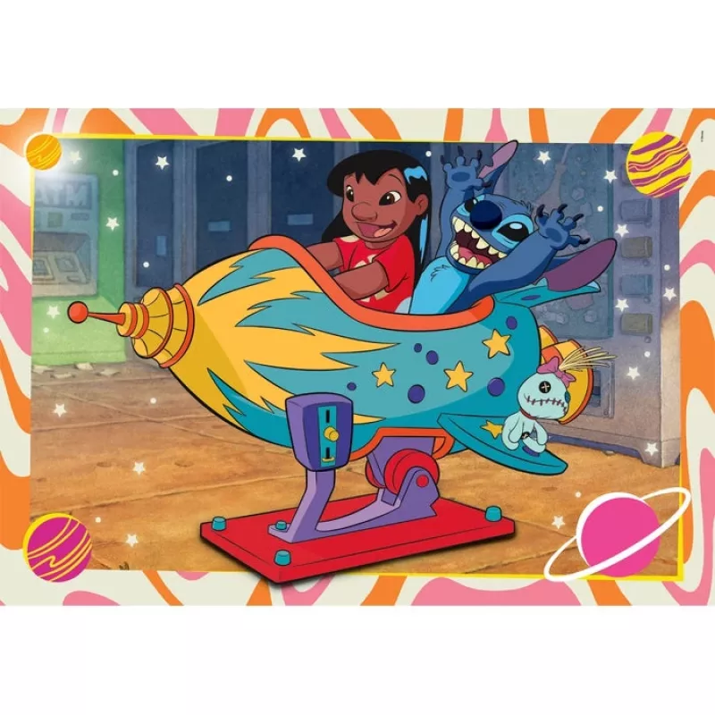 Clementoni Supercolor Puzzle 2x60 elementów, Stitch (24822)