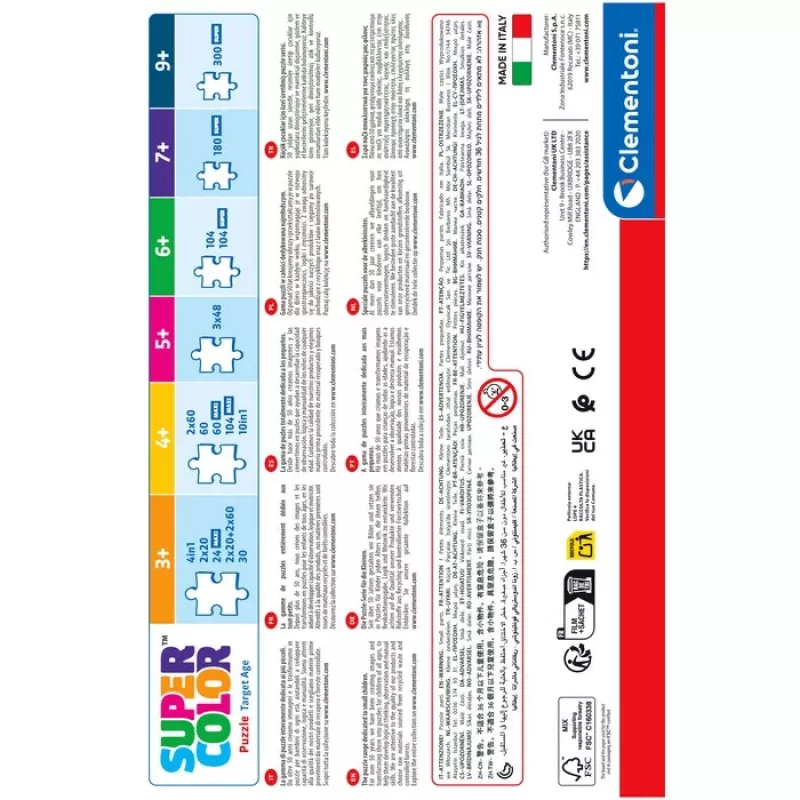 Clementoni Supercolor Puzzle 2x60 elementów, Stitch (24822)