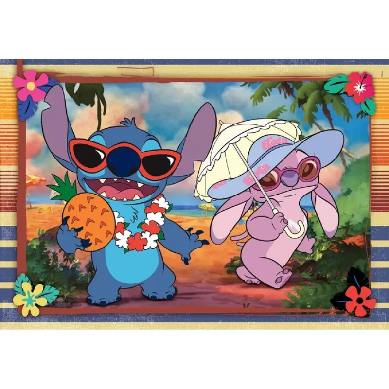 Clementoni Supercolor Puzzle 2x60 elementów, Stitch (24822)