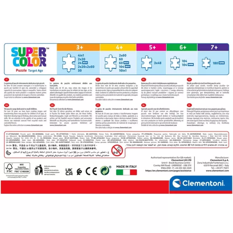 Clementoni Supercolor Batwheels Puzzle 48 szt. Komiksy
