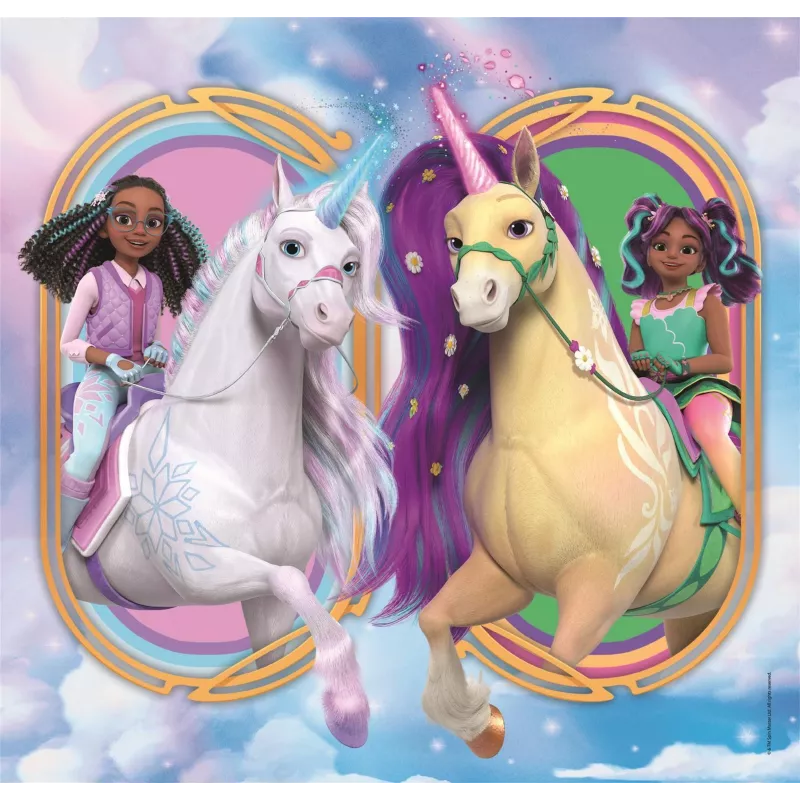 Clementoni 3x48 szt. Puzzle Unicorn Academy, 5 lat Clementoni 3x48 szt. Puzzle Unicorn Academy. Zalecany wiek (min.): 5 lat