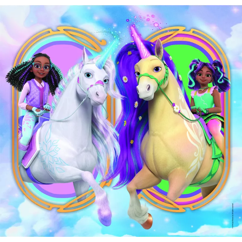 Clementoni 3x48 szt. Puzzle Unicorn Academy, 5 lat Clementoni 3x48 szt. Puzzle Unicorn Academy. Zalecany wiek (min.): 5 lat