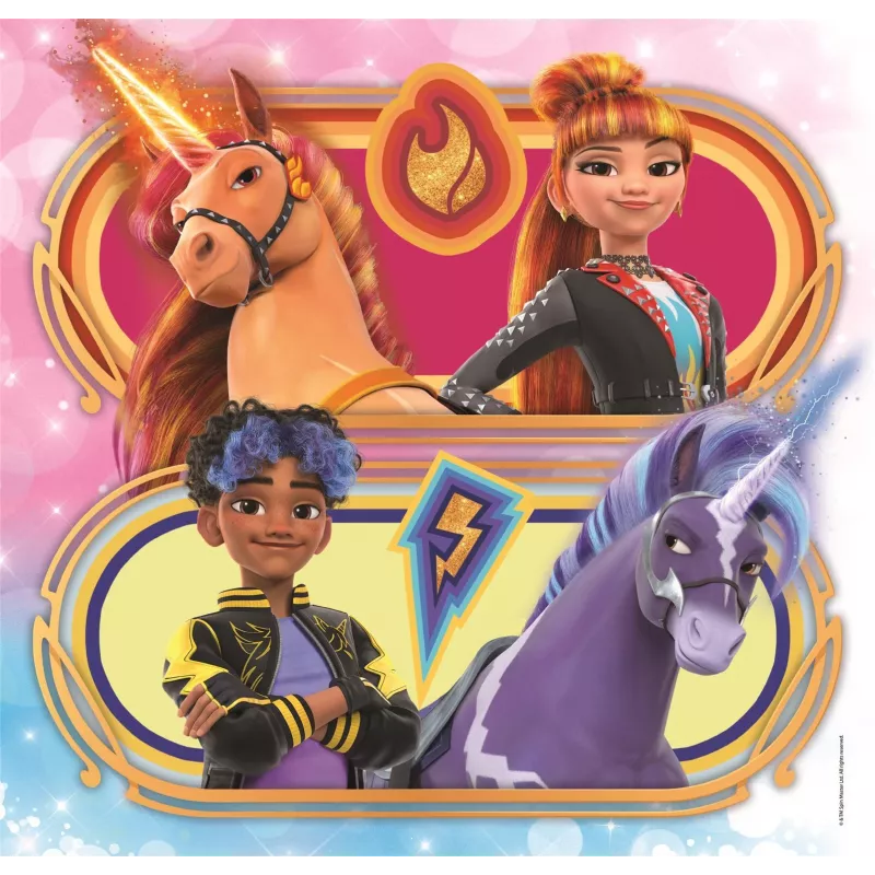 Clementoni 3x48 szt. Puzzle Unicorn Academy, 5 lat Clementoni 3x48 szt. Puzzle Unicorn Academy. Zalecany wiek (min.): 5 lat