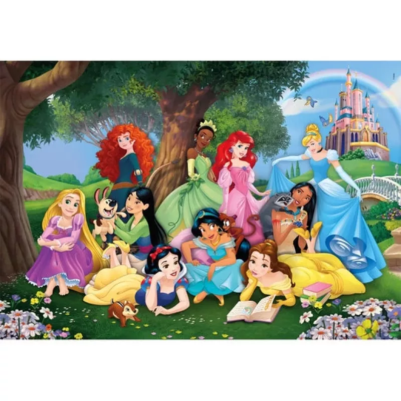 Clementoni Supercolor Disney Princess Puzzle 104 szt. Kreskówki
