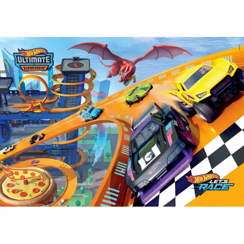 Clementoni Supercolor 25760 puzzle Puzzle 104 szt. Pojazdy