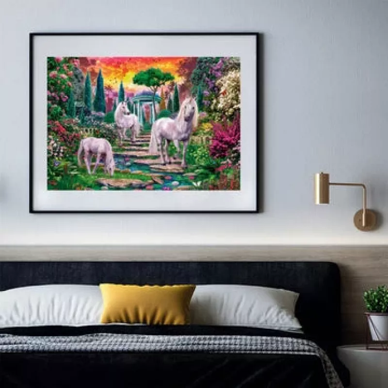 Clementoni Classical garden unicorns Puzzle 2000 szt. Zwierzęta