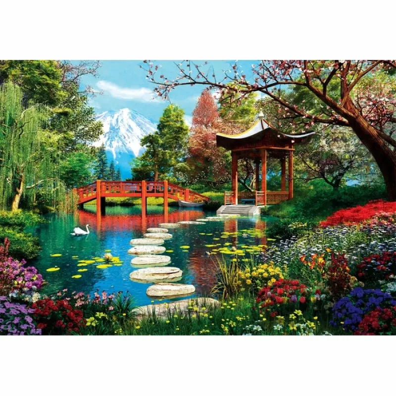 Clementoni High Quality Collection Fuji Garden puzzle 1000 szt. Krajobraz