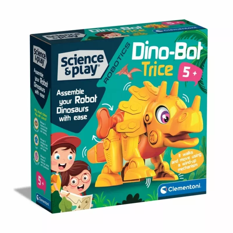 Clementoni Dino Bot Triceratops Junior, Robotyczny dinozaur, 5 lat