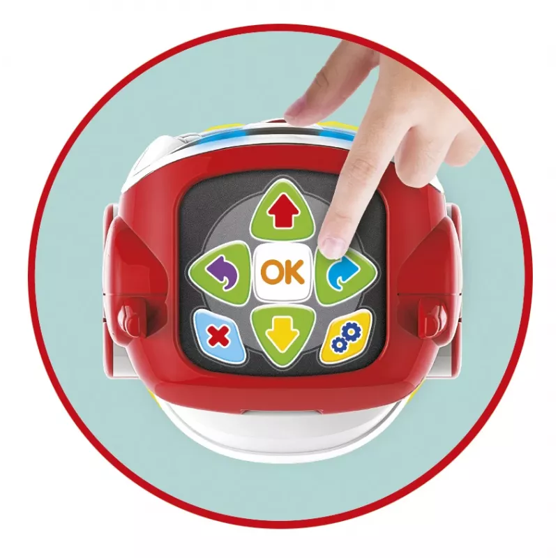 Clementoni DOC - Edukacyjny Mówiący Robot, Programowalny robot, 5 lat, Czerwony, Biały