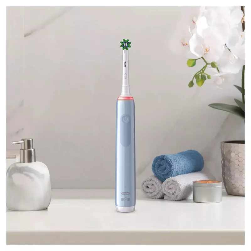 Oral-B Pro 3 3000 Cross Obrotowa szczoteczka do zębów dla dorosłych Niebieska