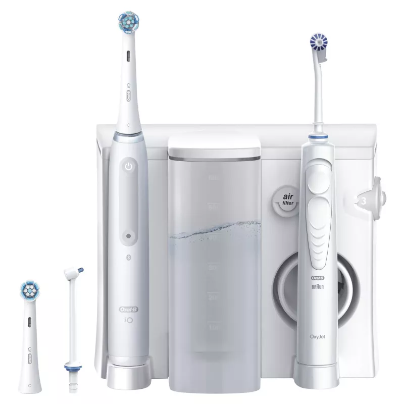 Centrum higieny jamy ustnej Oral-B iO4 i OxyJet, białe