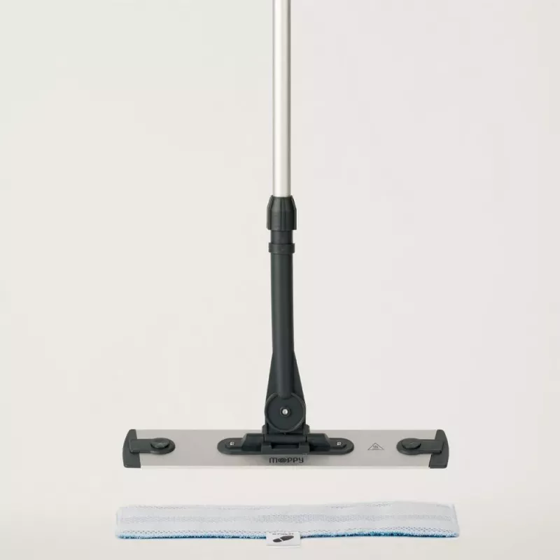 Polti Moppy Czarny Premium Mop parowy 0,7 l 1500 W Aluminium, Czarny