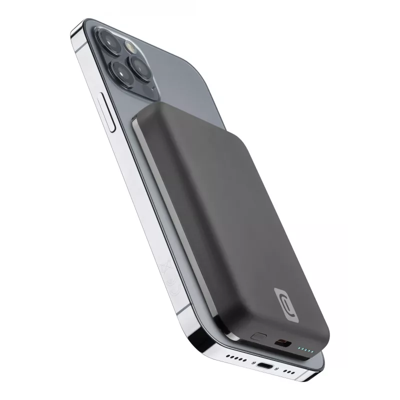 Cellularline Bezprzewodowy powerbank MAG 5000 Przenośna ładowarka kompatybilna z systemem MagSafe