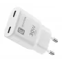 Ładowarka sieciowa Cellularline GAN 2xUSB-C 30W PD z technologią GaN