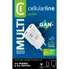 Ładowarka sieciowa Cellularline GAN 2xUSB-C 30W PD z technologią GaN